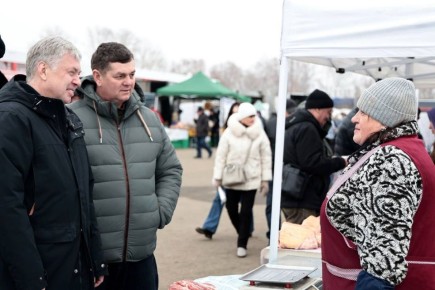 Алексей Русских: На ярмарке сегодня пообщался с сельхозтоваропроизводителями и покупателями