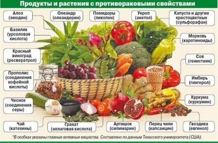 Продукты, которые защищают от рака: 14 лучших вариантов