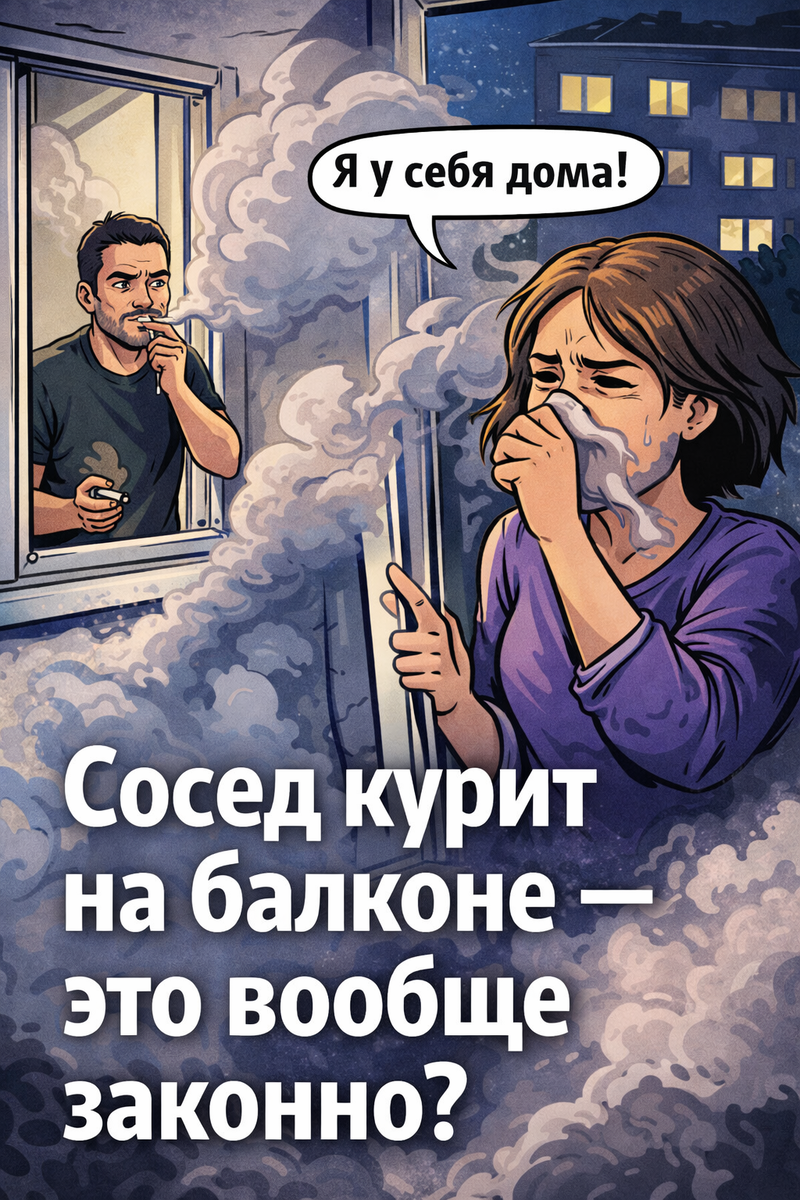 Соседи-курильщики: как защитить своё право на чистый воздух?