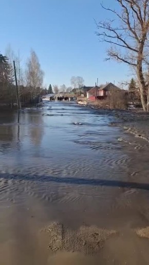 В Инзенском районе Ульяновской области прорвало плотину пруда