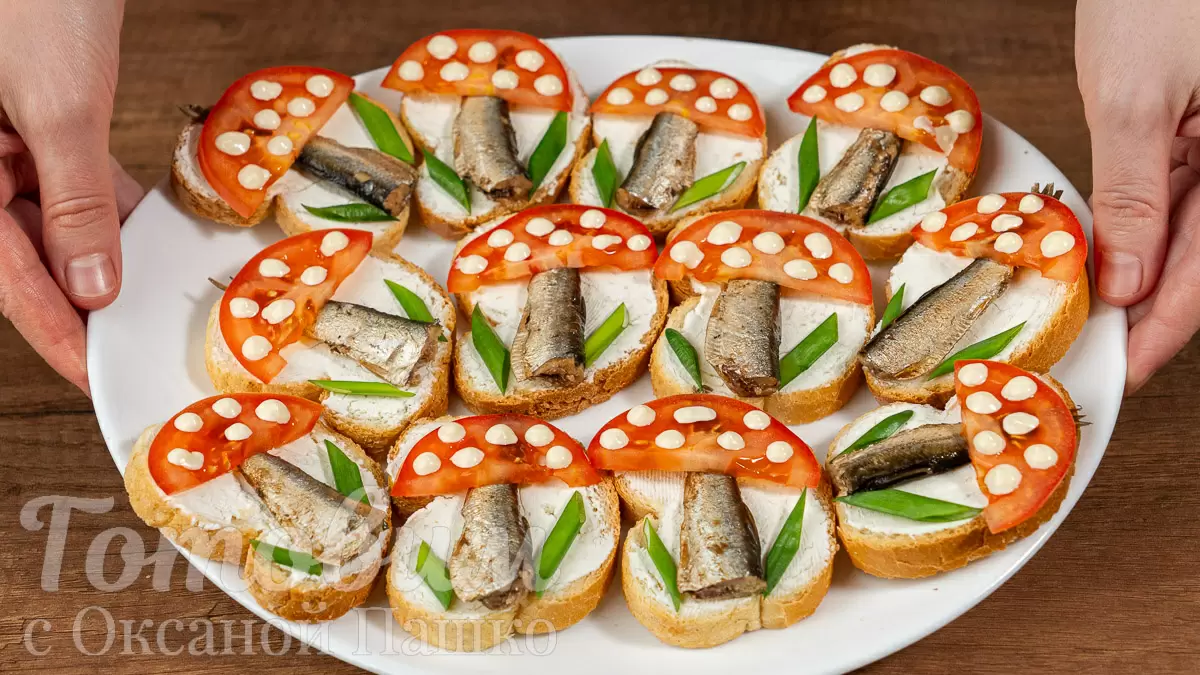 Незабываемые грибные бутерброды: оригинальная закуска для вашего стола