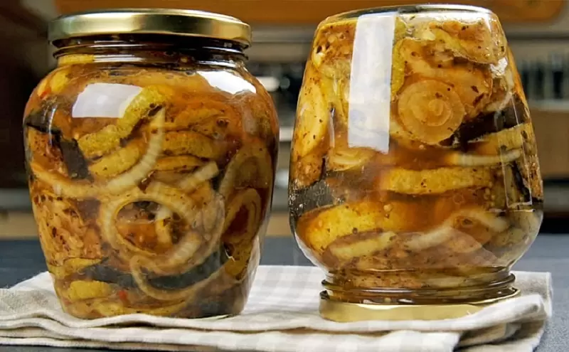 Маринованные кабачки и баклажаны с ароматом шашлыка