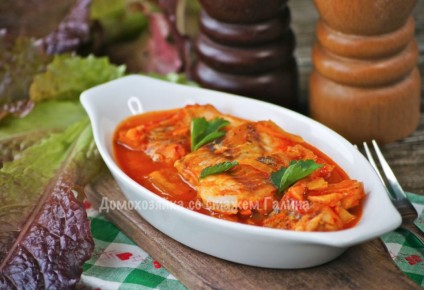 Вкусный минтай в томатном соусе для настоящих гурманов