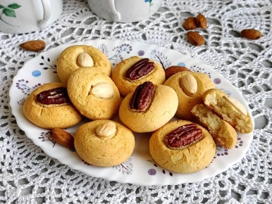 Нежное печенье с орехами: лакомство без глютена