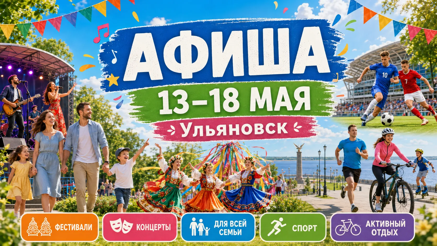 Фестиваль «Симбирские прикрасы», футбол и День семьи: афиша Ульяновска на неделю