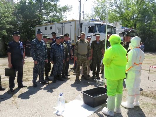 На территории ульяновского речного порта прошли командно-штабные учения по противодействию терроризму