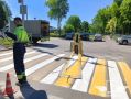 В Ульяновске до конца мая обновят пешеходную разметку около школ и детсадов