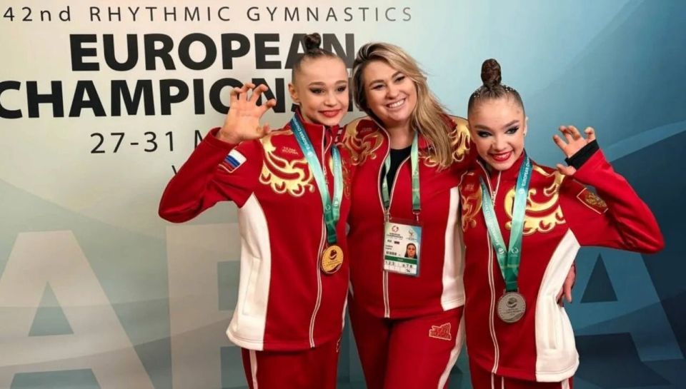 Российские гимнастки завоевали медали на чемпионате Европы по художественной гимнастике