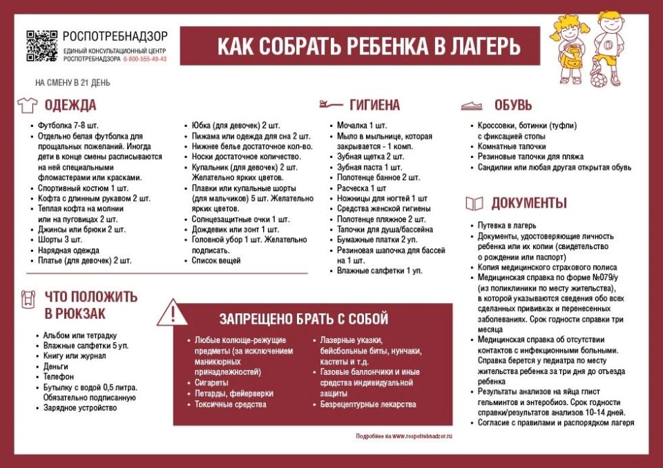 Ульяновцам рассказали, как собрать ребенка в лагерь