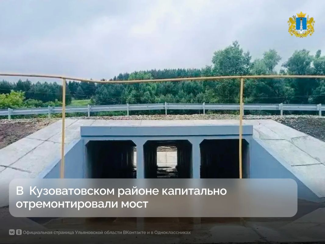 В Кузоватовском районе после капремонта открыли движение по мосту возле села Томылово