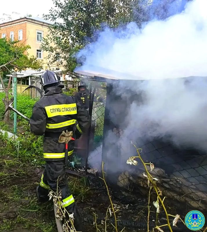 В Заволжском районе сгорела баня