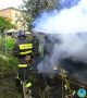 В Заволжском районе сгорела баня