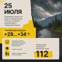 Прогноз погоды на 25 июля