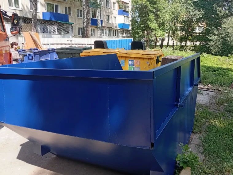 На улицах Ульяновска поставили еще девять бункеров для крупногабаритного мусора