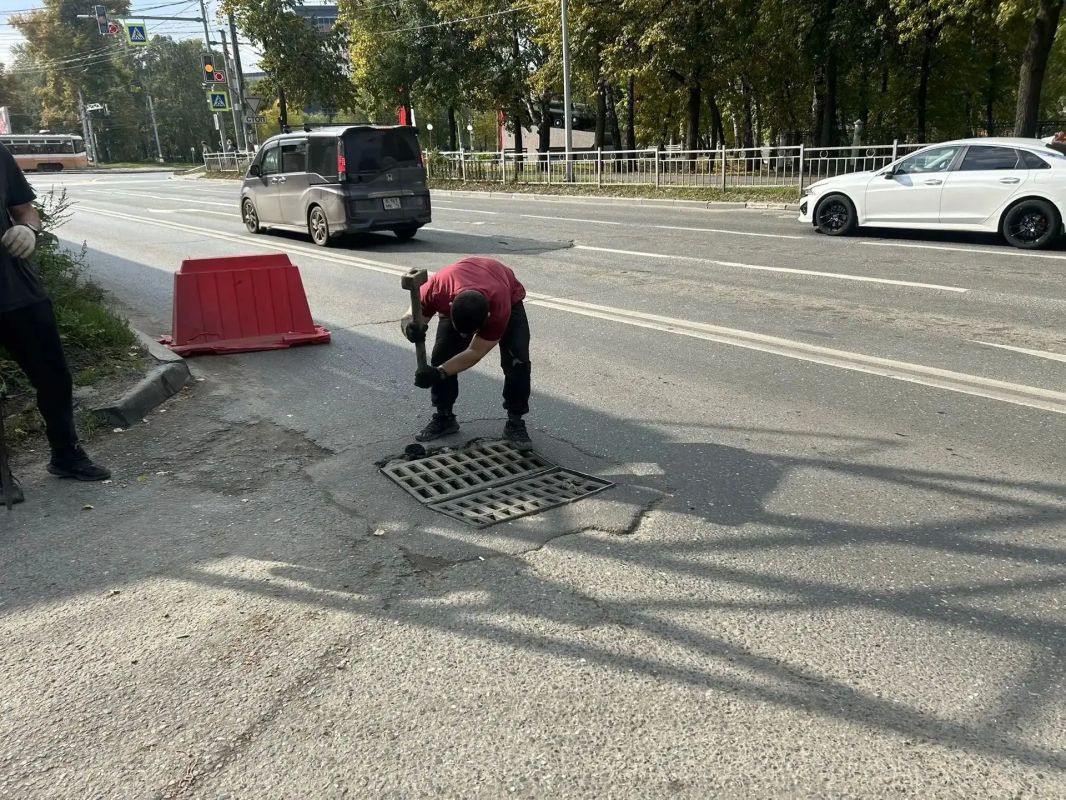 Ульяновские дорожники за сутки отремонтировали 11 участков улиц Ульяновские дорожники за сутки отремонтировали 11 участков улиц