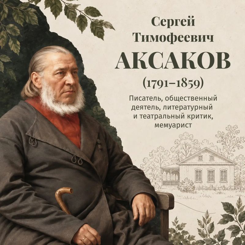1 октября исполняется 235 лет со дня рождения Аксакова!