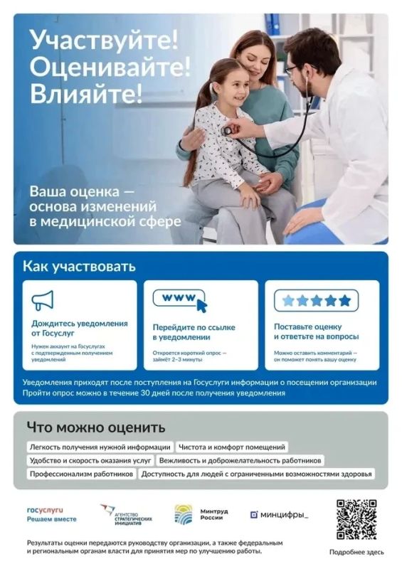 Россияне оценивают организации соцсферы через «Госуслуги»