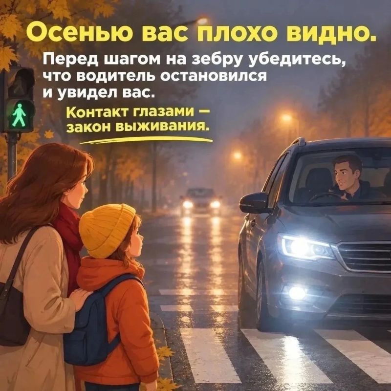 Безопасность дорожного движения осенью! Безопасность дорожного движения осенью!