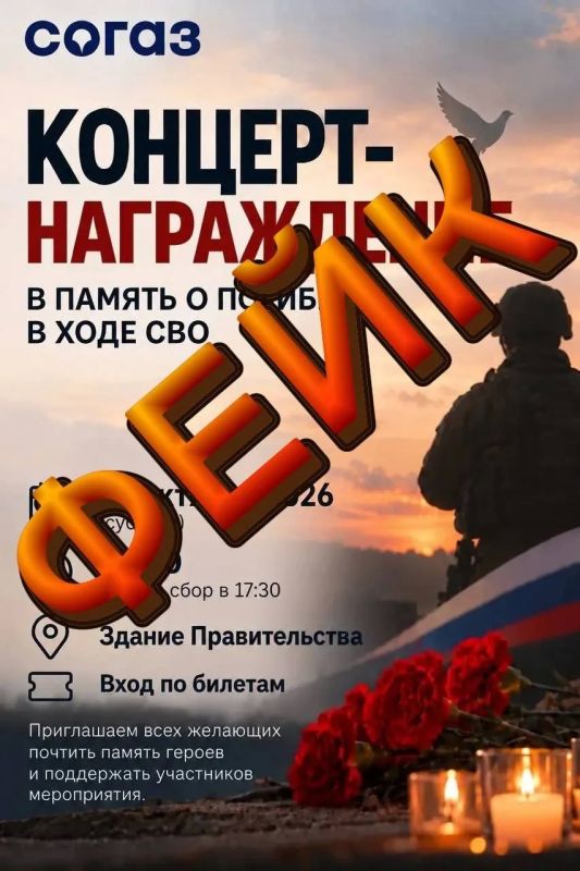 Мошенники рассылают родным погибших бойцов фейковые приглашения на концерт